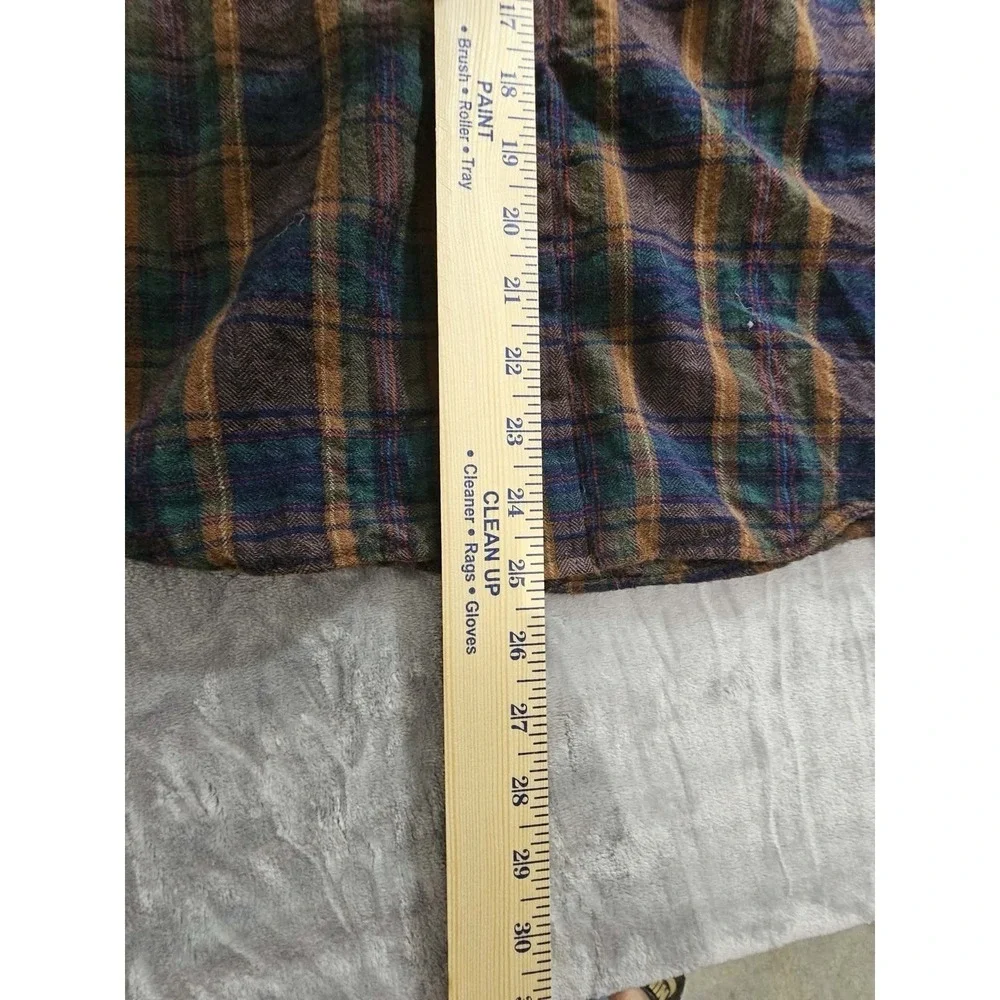 Vintage Pendleton Long Sleeve Flannel Shirt 100% Virgin Wool Size XL